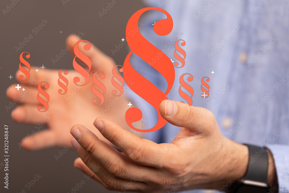 Businessman without head holding something without theme Businessman without head holding something without theme
