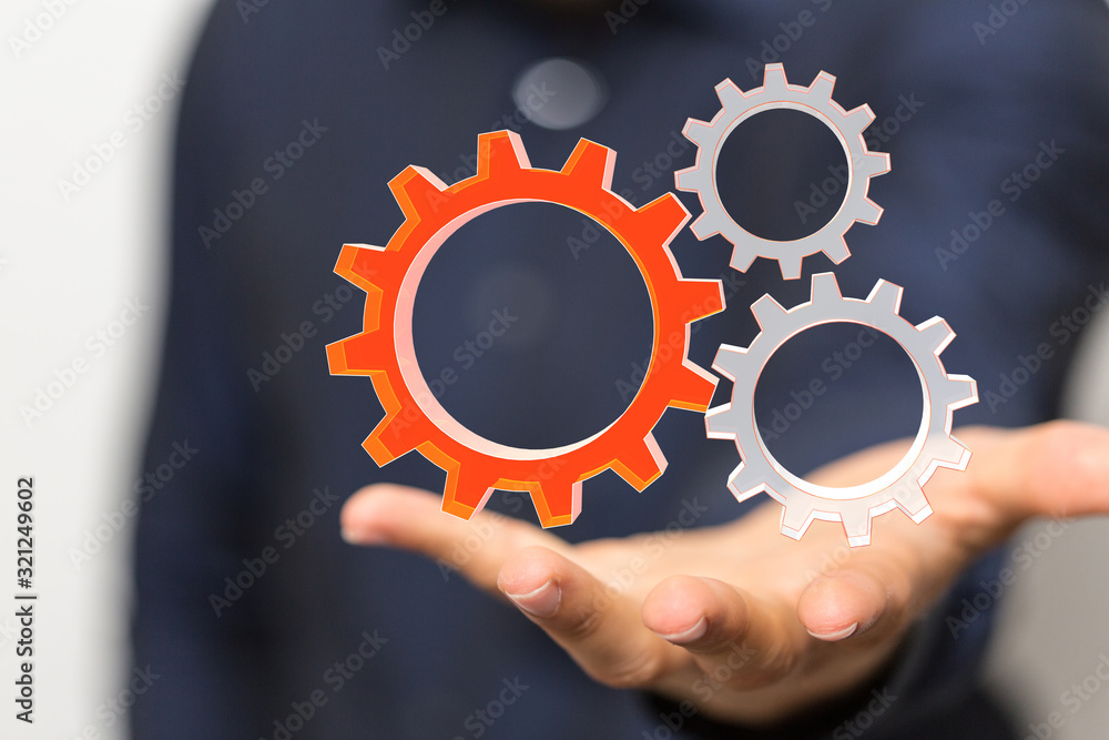 gear Technology setting concept background. gear Technology setting concept background.