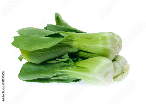 Chinese Vegetable cabbage on white background