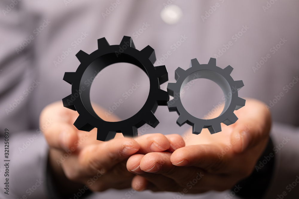 Gear With Success Concept digital. Gear With Success Concept digital.