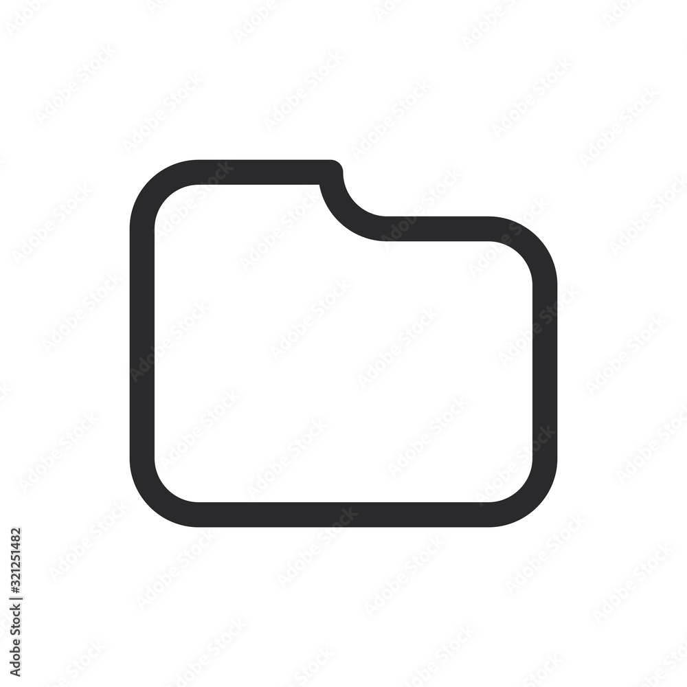 Folder vector icon in modern style for web site and mobile app Folder vector icon in modern style for web site and mobile app
