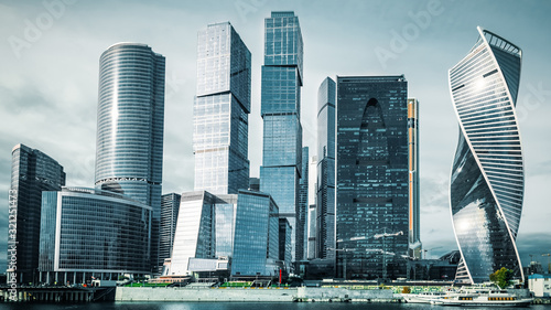 Photography Moscow city. Moscow International Business Center , Russia.