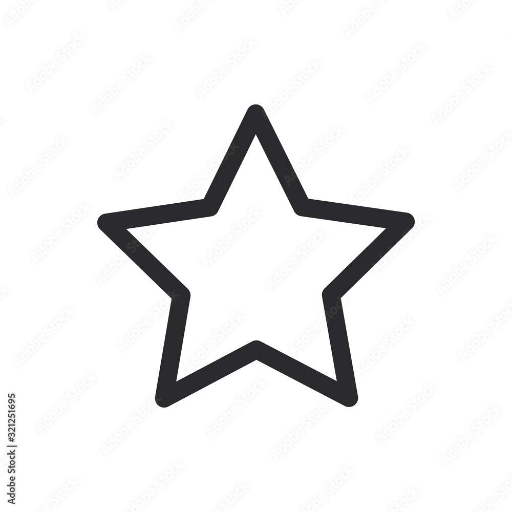 Star vector icon in modern style for web site and mobile app Star vector icon in modern style for web site and mobile app