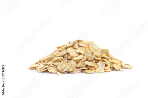 oats, oatmeal isolated on white background