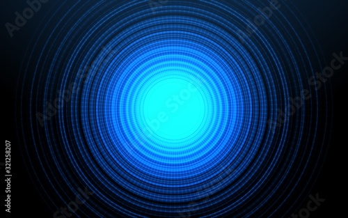 Abstract futuristic circle motion background.Glow circle poer concept