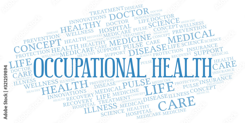 Fototapeta premium Occupational Health word cloud.