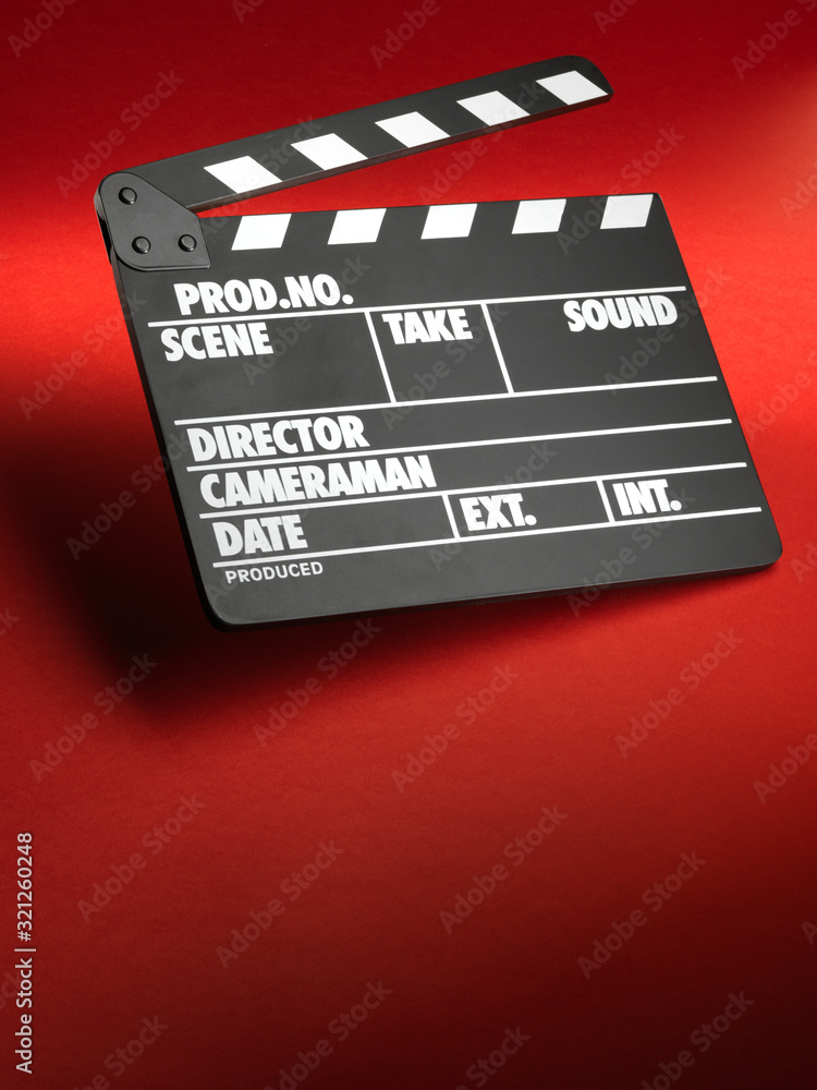 Naklejka premium Clapper board