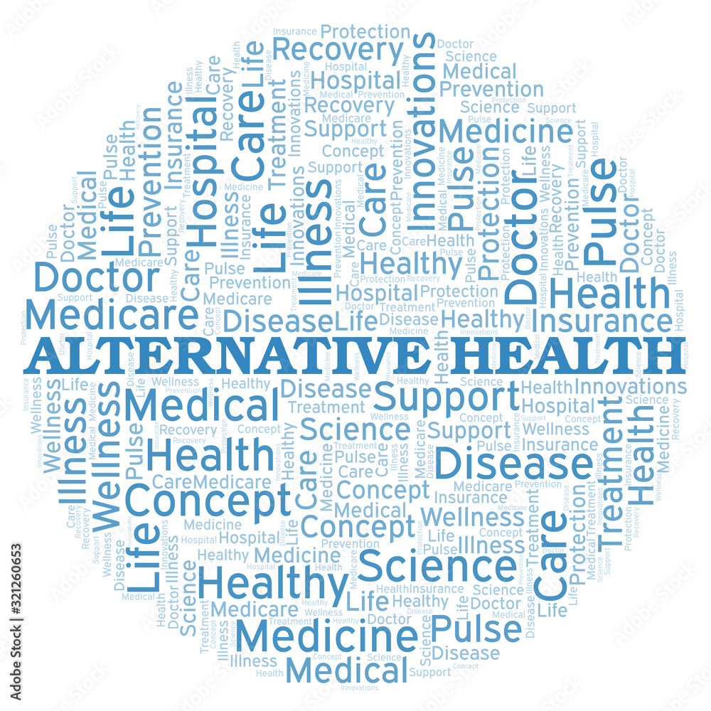 Alternative Health word cloud.