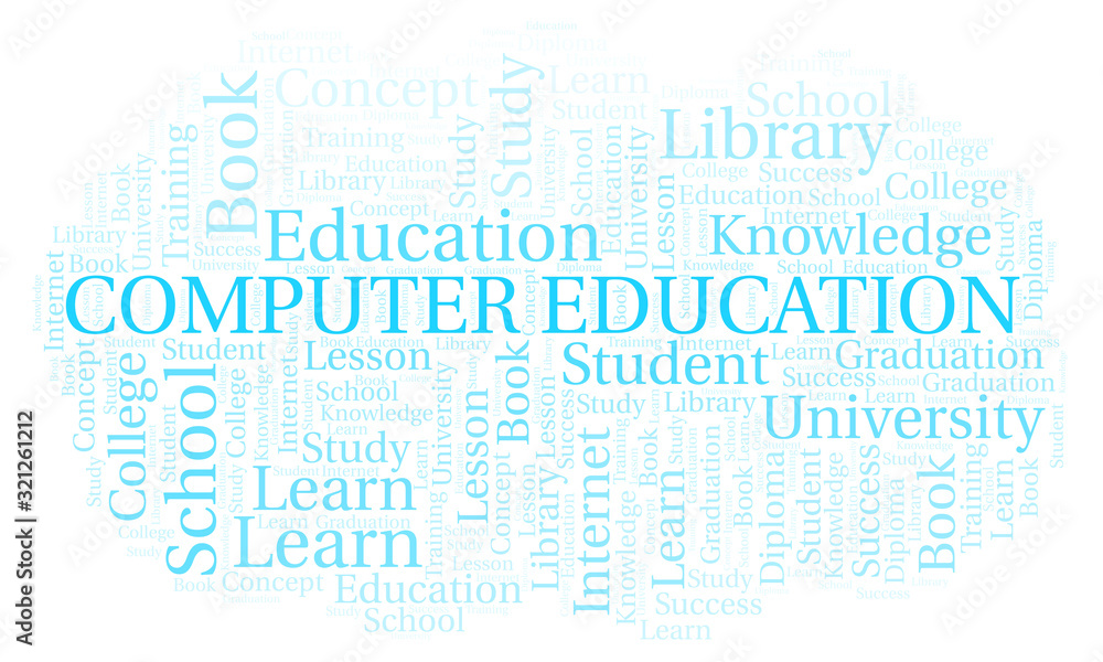 Computer Education word cloud. Computer Education word cloud.