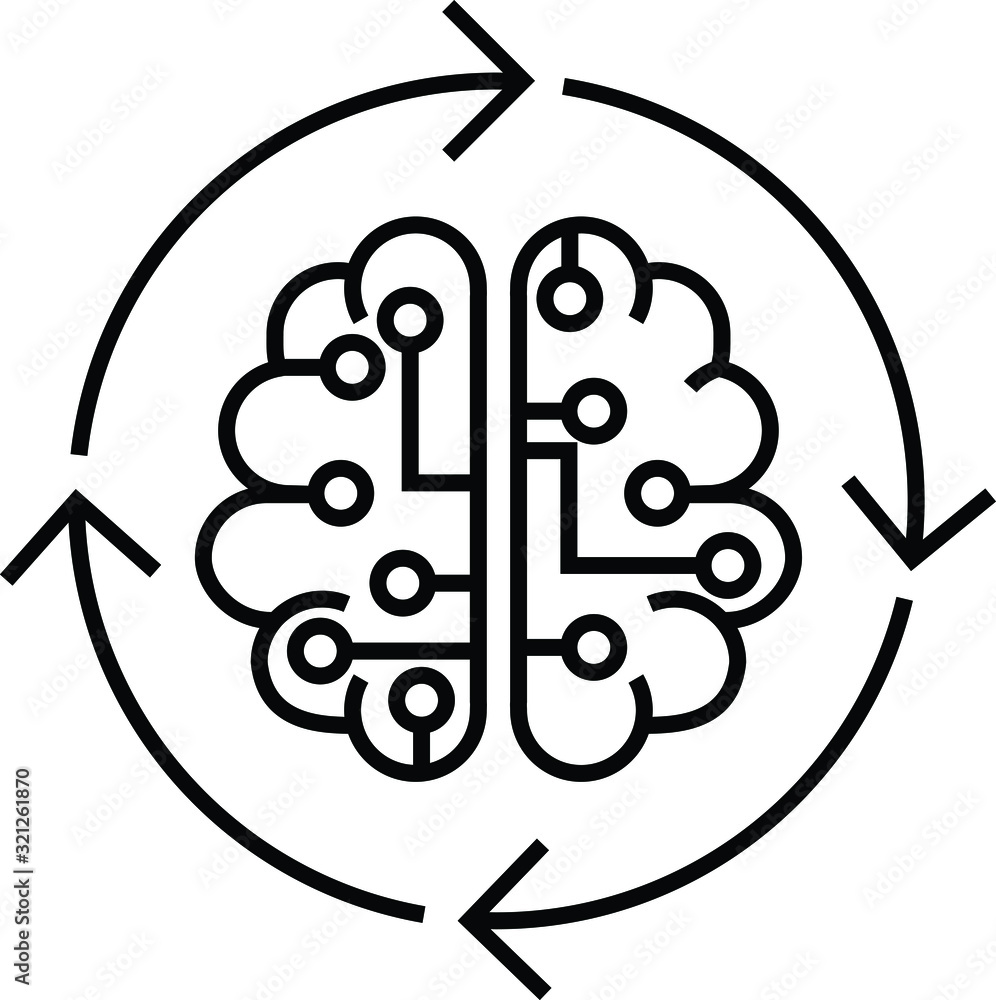 Artificial mind icon Artificial mind icon