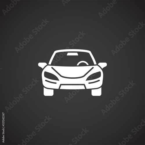 Car tuning related icon on background for graphic and web design. Creative illustration concept symbol for web or mobile app.