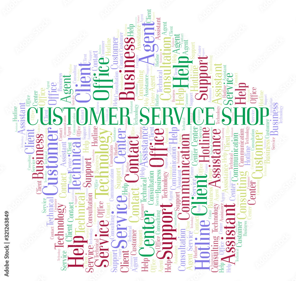 Customer Service Shop word cloud. Customer Service Shop word cloud.
