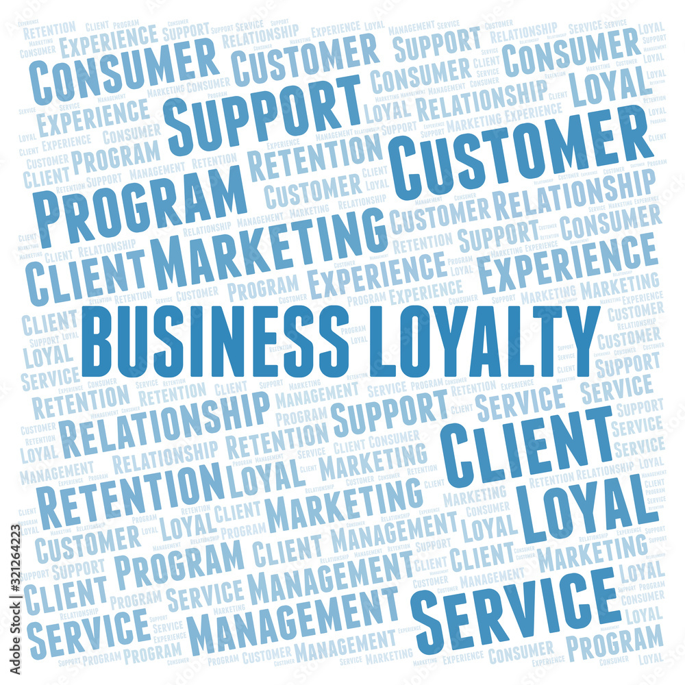 Business Loyalty word cloud. Business Loyalty word cloud.