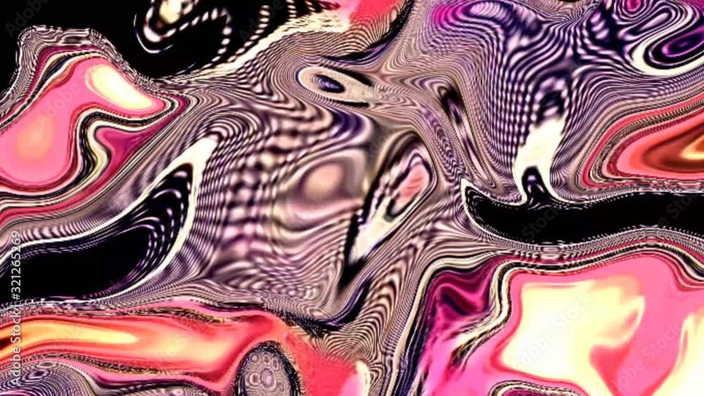 neon flowing liquid waves abstract motion background. Seamless loop neon flowing liquid waves abstract motion background. Seamless loop