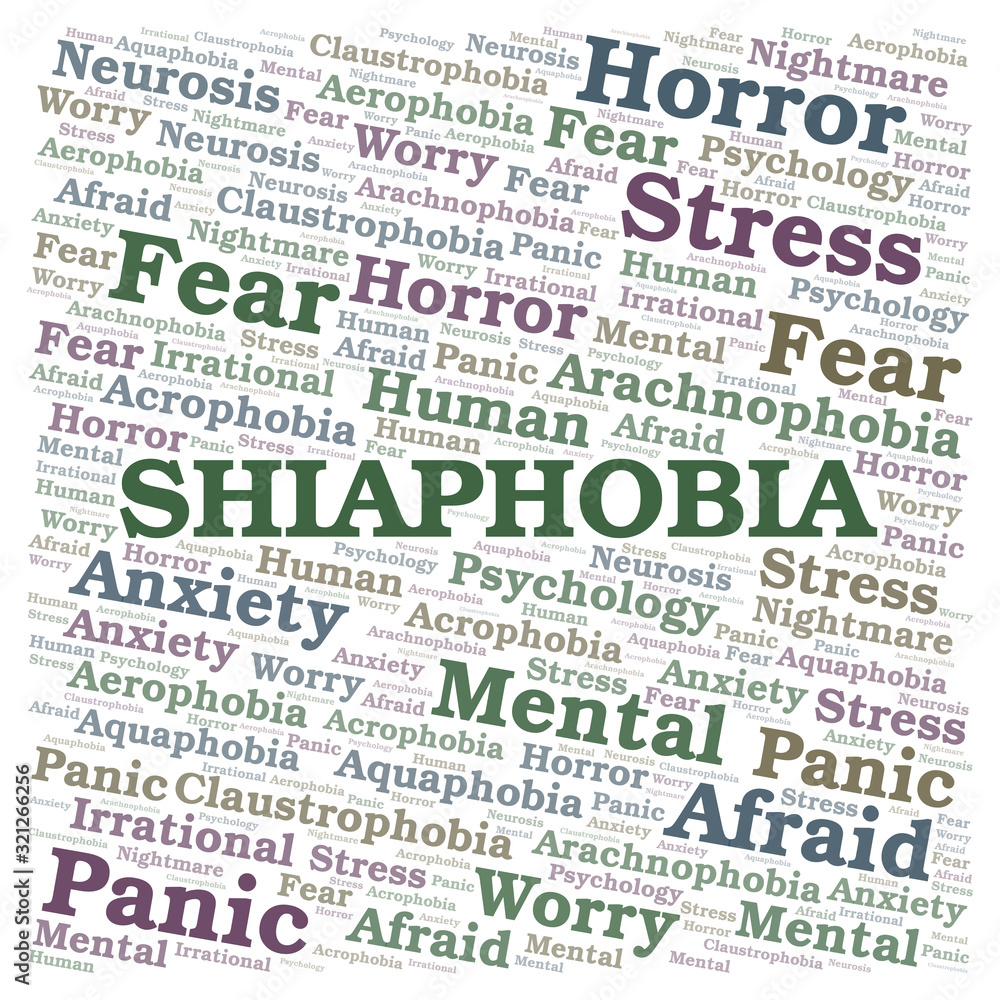 Shiaphobia word cloud. Shiaphobia word cloud.