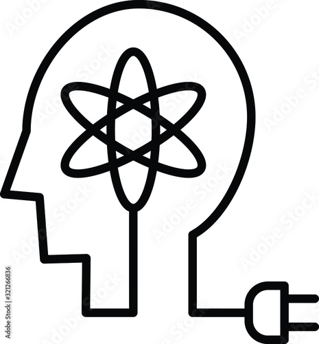 Potential icon, vector illustration