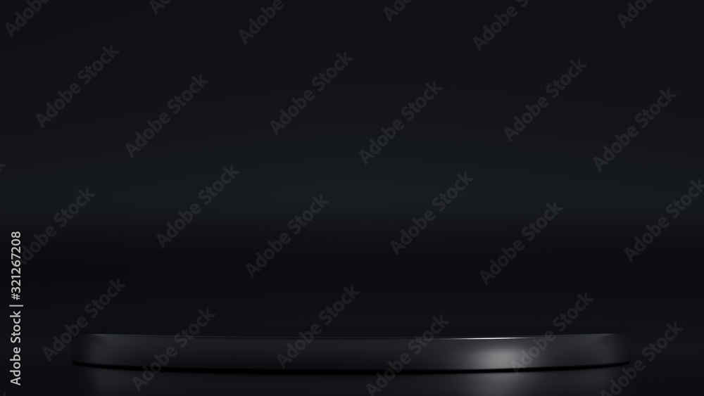 Elegant metal background with pedestal, podium and studio. 3d illustration, 3d rendering. Elegant metal background with pedestal, podium and studio. 3d illustration, 3d rendering.
