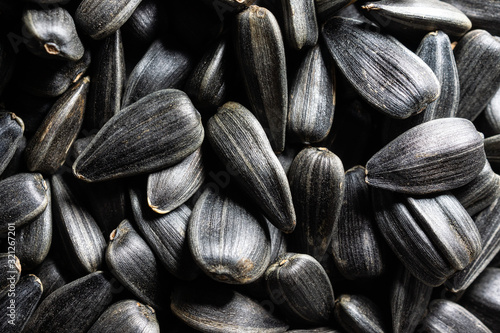 Cuadro en lienzo texture of sunflower seeds