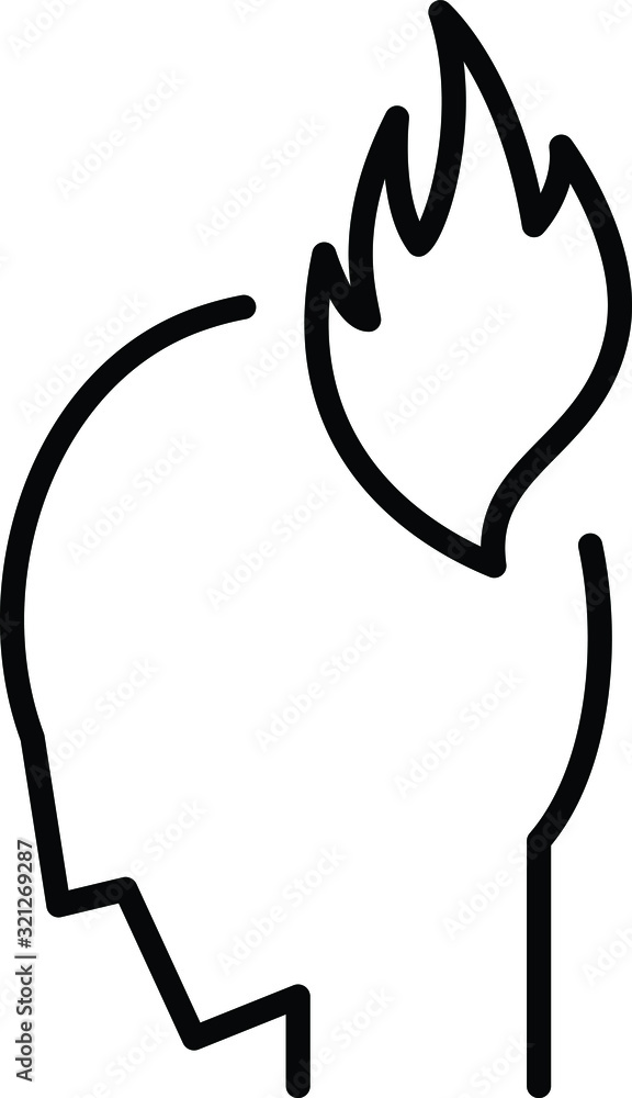 Obraz premium Stress icon, vector illustration