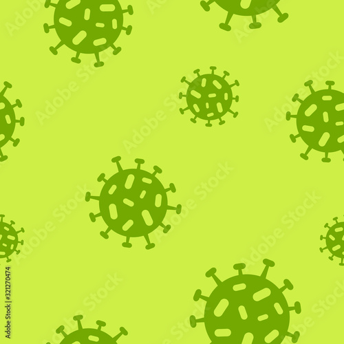 Seamless pattern with Coronavirus for your design