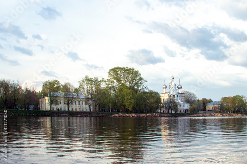 Vologda. Beautiful spring day on the river Bank. The Church in the name of St. John Chrysostom. 17th century photo