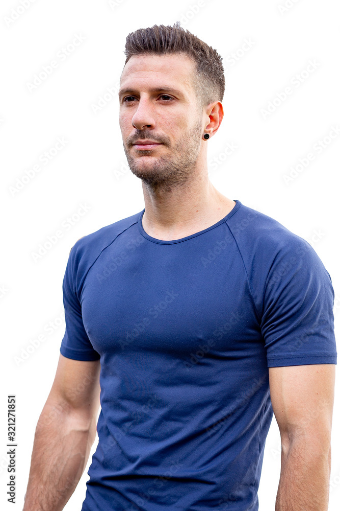 Portrait Of Muscular Young Handsome Man Portrait Of Muscular Young Handsome Man