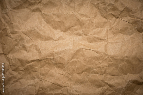 Wallpaper Mural Crumpled brown paper texture vintage background. Torontodigital.ca