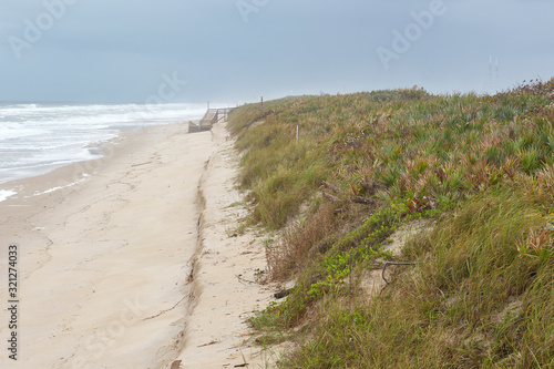 View of the beach at Cape Canaveral National Seashore  Florida