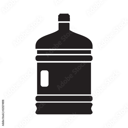 gallons and bottles icon design vector logo template EPS 10