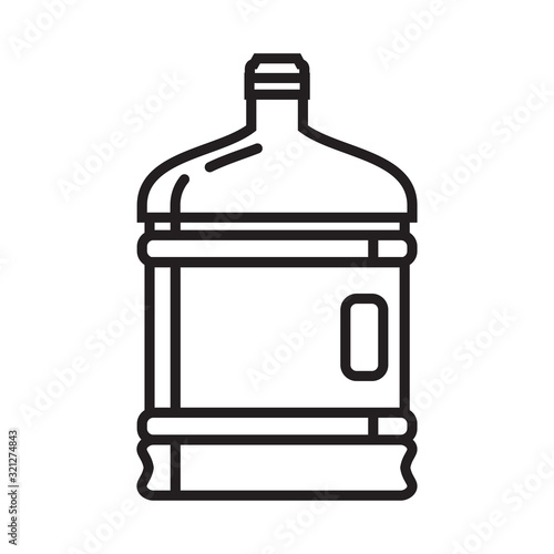 gallons and bottles icon design vector logo template EPS 10