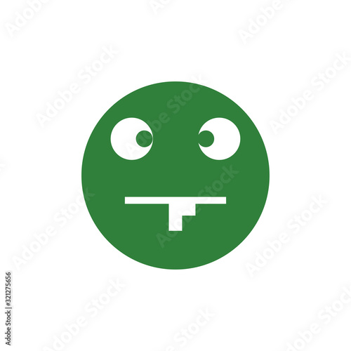 smile and stupid icon vector logo template EPS10
