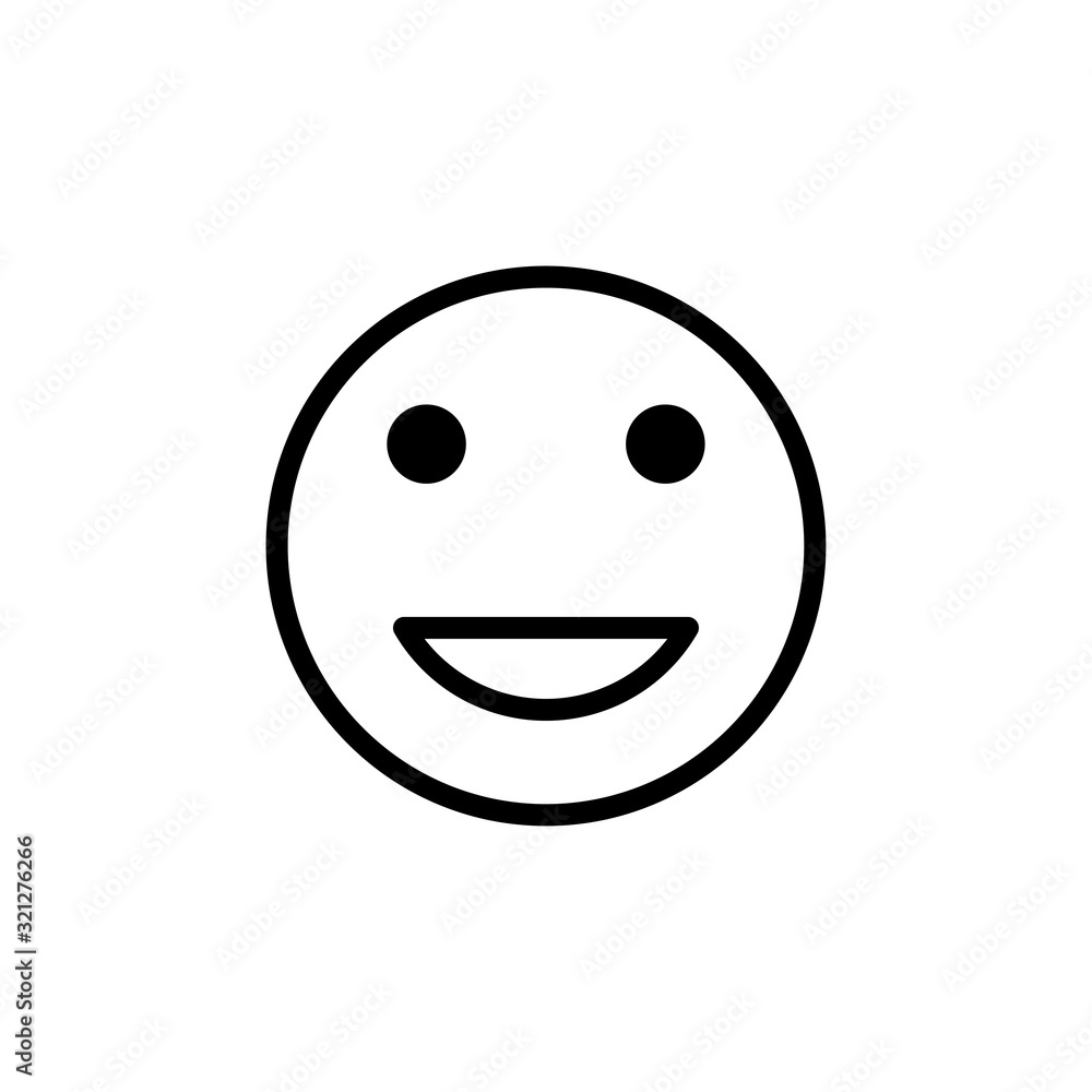 Fototapeta premium smile and stupid icon vector logo template EPS10