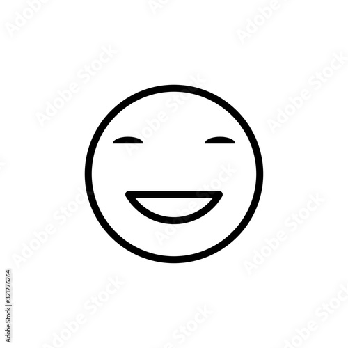 smile and stupid icon vector logo template EPS10