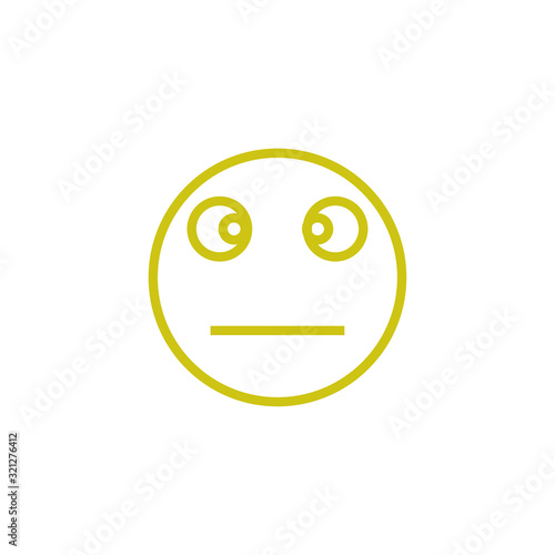 smile and stupid icon vector logo template EPS10