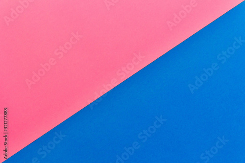 Pink-blue background. The concept of the holiday is Valentine's Day, Mother's Day, 8 of March. Minimalism. Place for text. Close-up. Diagonal.