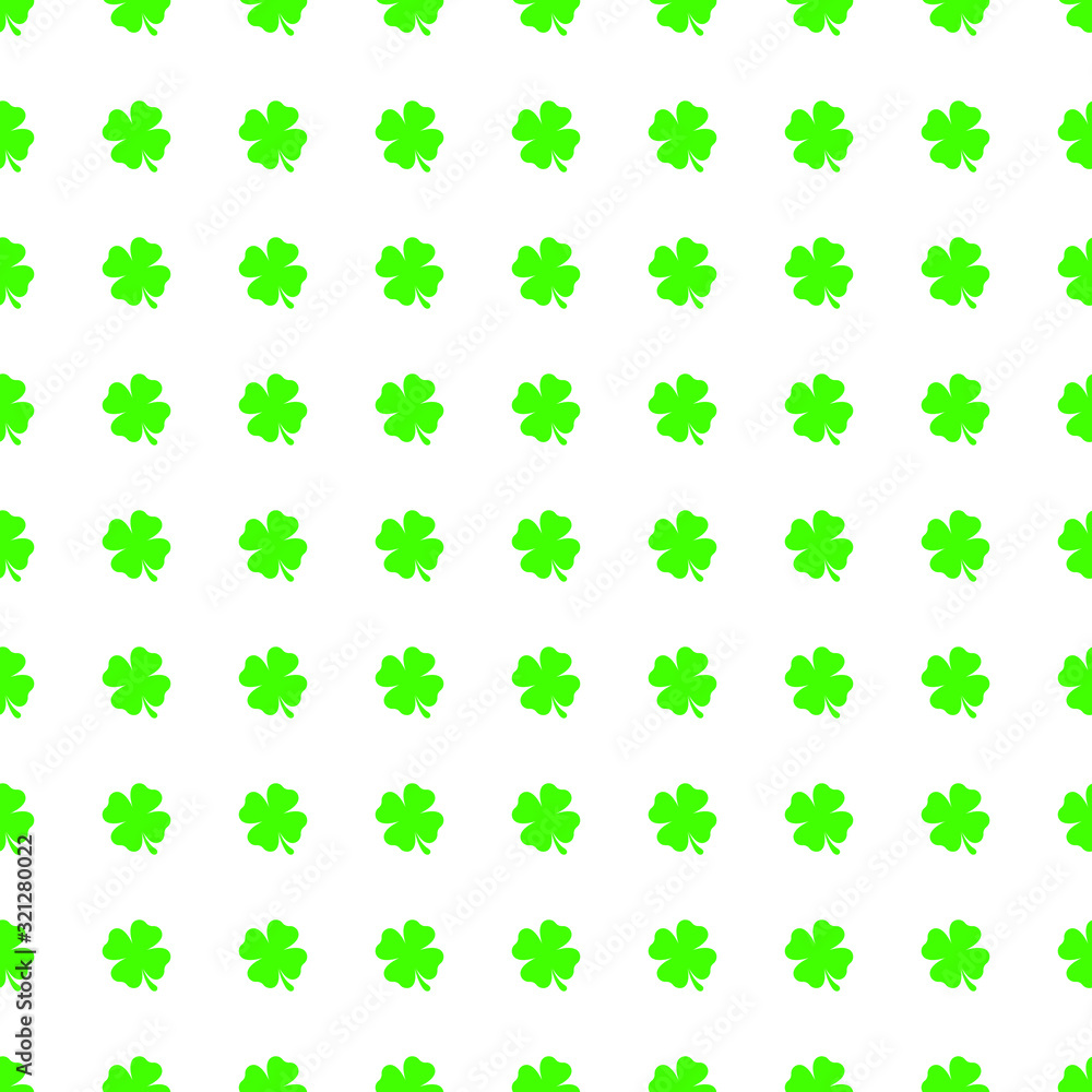 Four leaf clover seamless pattern background. Clover sign symbol pattern. Four leaf clover seamless pattern background. Clover sign symbol pattern.