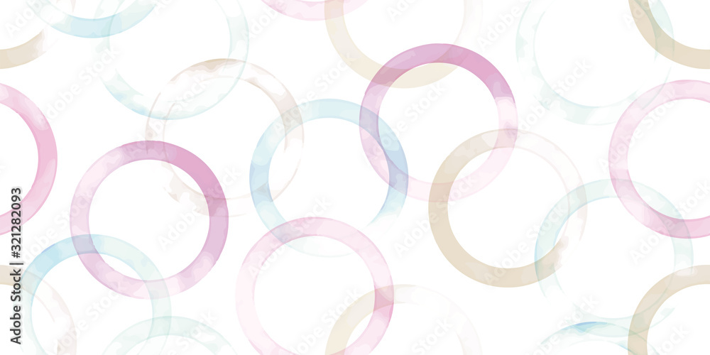 Obraz premium Watercolor geometric background. Seamless pattern.Vector. 水彩幾何学パターン 