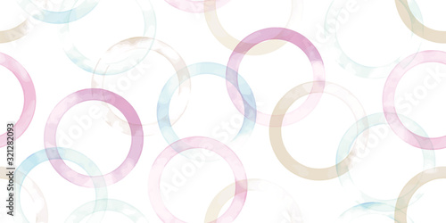 Watercolor geometric background. Seamless pattern.Vector. 水彩幾何学パターン	