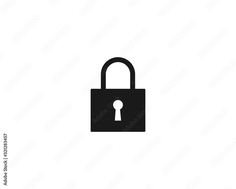 Padlock Secure Icon Design Vector Padlock Secure Icon Design Vector