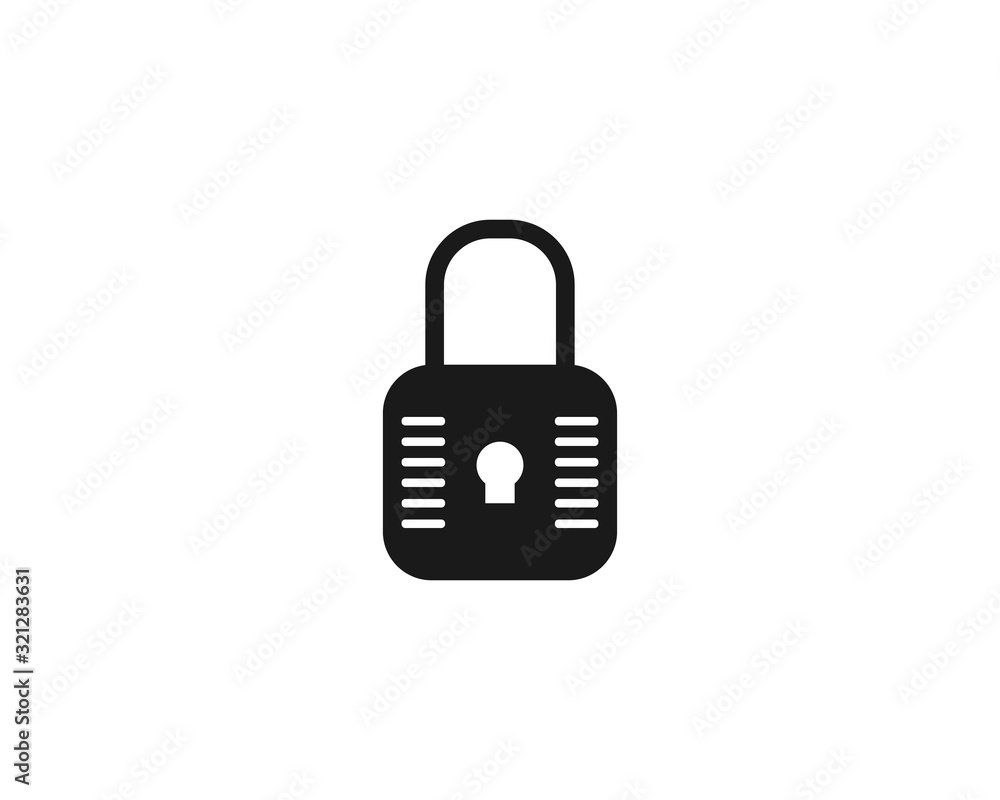 Padlock Secure Icon Design Vector Padlock Secure Icon Design Vector