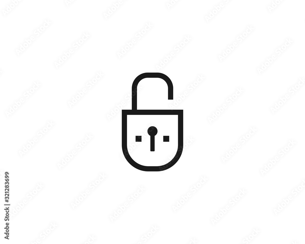 Padlock Secure Icon Design Vector Padlock Secure Icon Design Vector