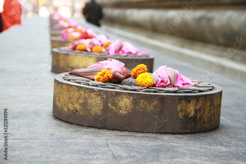 Buddhist Dharam Chakra at Bodhgaya photo