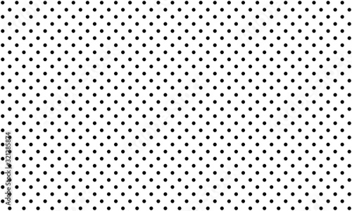 Polka dot pattern vector. Black polka dots