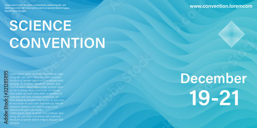 Conference. Fluid flow. Cover design.Vector.