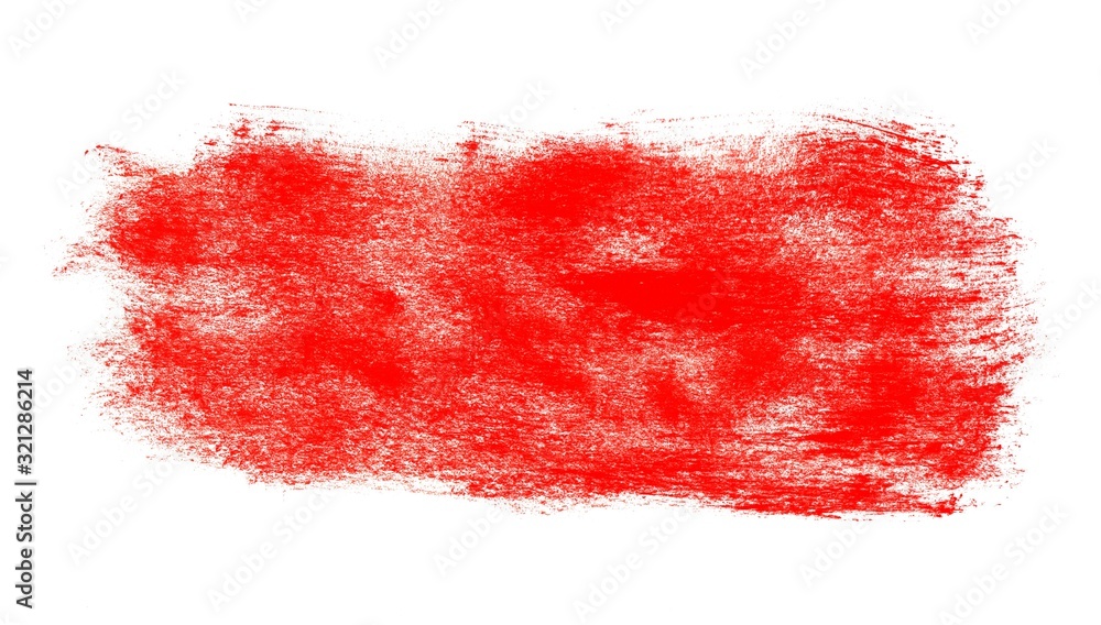 Farbabdruck mit roter Farbe als Hintergrund Streifen