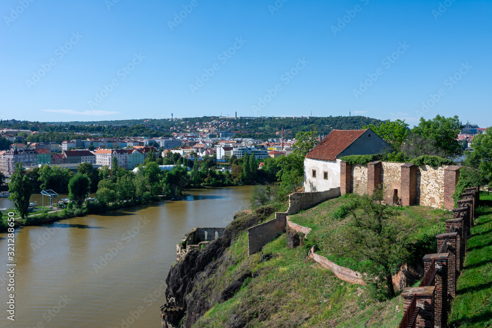 Ther river Vltava river in Prague