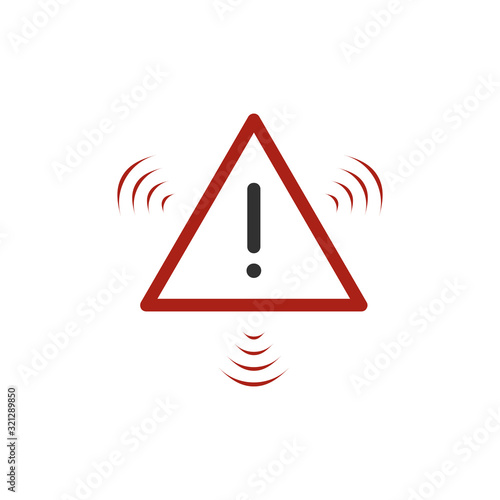 Red Flashing Hazard warning...