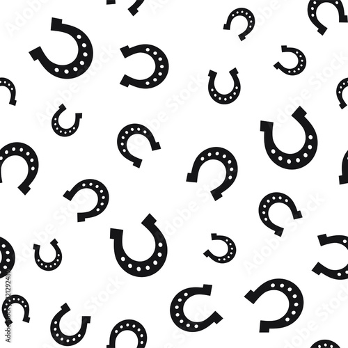 Horseshoe, vector seamless pattern.