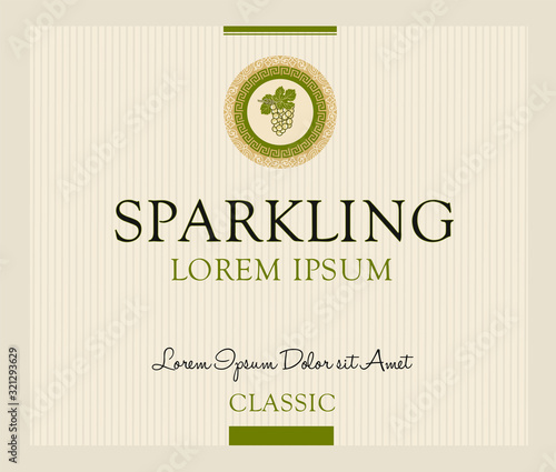 WINE LABEL ITALIAN FOOD AND DRINKS DECORATIVE STICKER FOR AMARONE, PROSECCO, CHIANTI, VALPOLICELLA,PRIMITIVE AND SPARKLING WINE