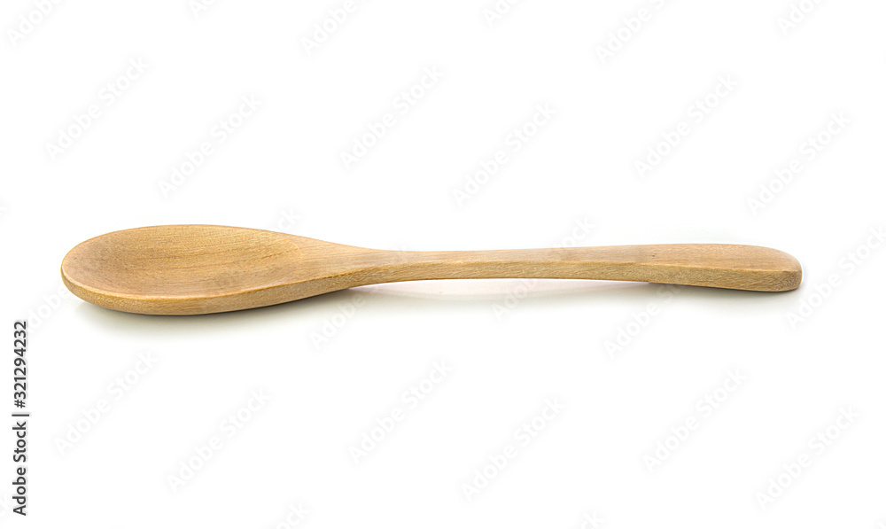Empty bright wooden spoon kitchenware isolated on white background Empty bright wooden spoon kitchenware isolated on white background